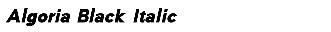 Algoria Black Italic image